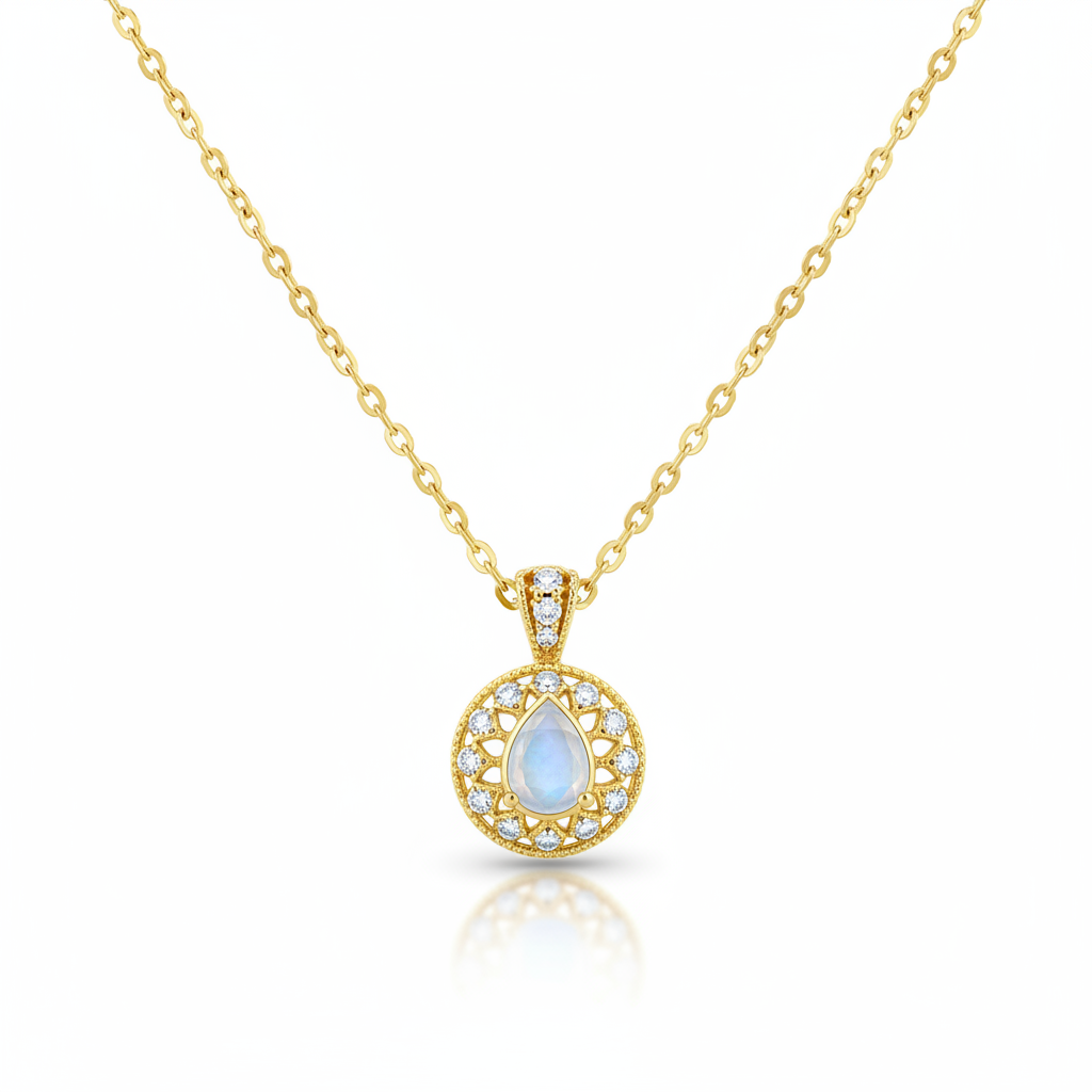 Colar de Ouro com Pingente Delicado